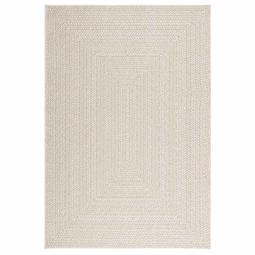 Vidaxl vloerkleed zizur kamer binnen en buiten 140x200 cm jute look