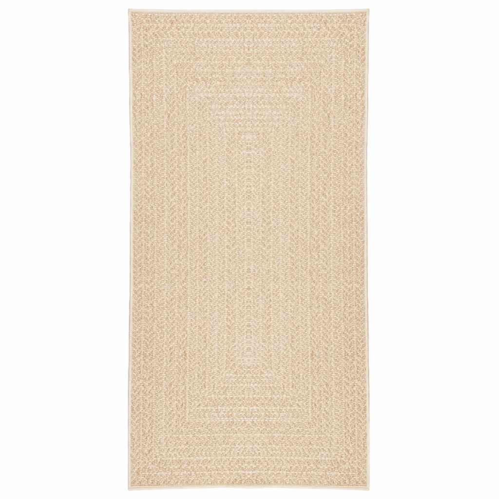 Vidaxl vloerkleed zizur beige binnen en buiten 100x200 cm jute look