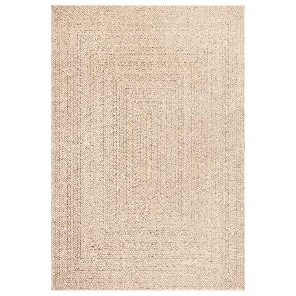 Vidaxl vloerkleed zizur beige binnen en buiten 240x340 cm jute look