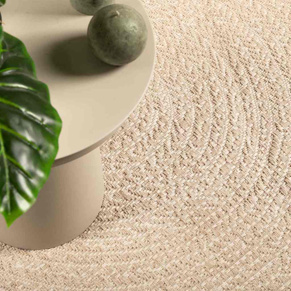 Vidaxl vloerkleed zizur beige binnen en buiten 80x200 cm jute look