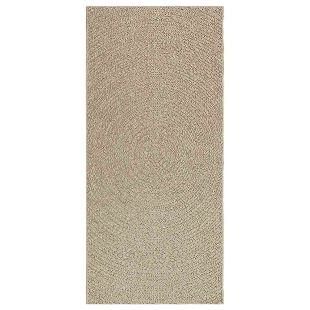 Vidaxl vloerkleed zizur beige binnen en buiten 100x200 cm jute look