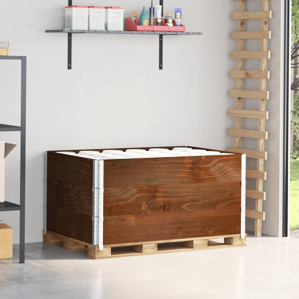 VidaXL Palletopzetranden 3 st 120x80 cm massief groenhout bruin