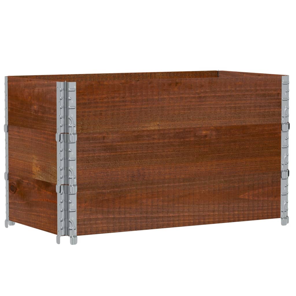 VidaXL Palletopzetranden 3 st 100x50 cm massief groenhout bruin