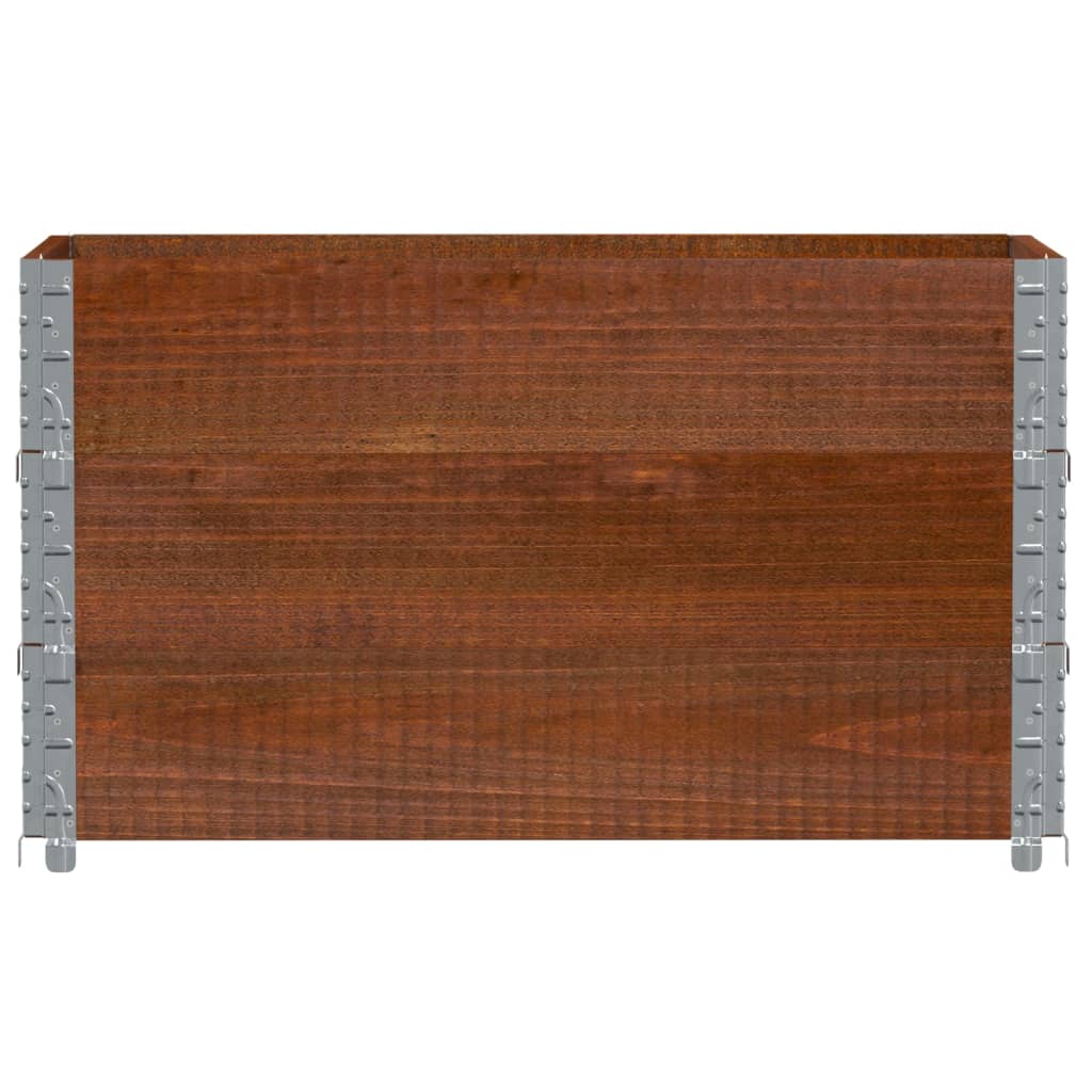 VidaXL Palletopzetranden 3 st 100x50 cm massief groenhout bruin