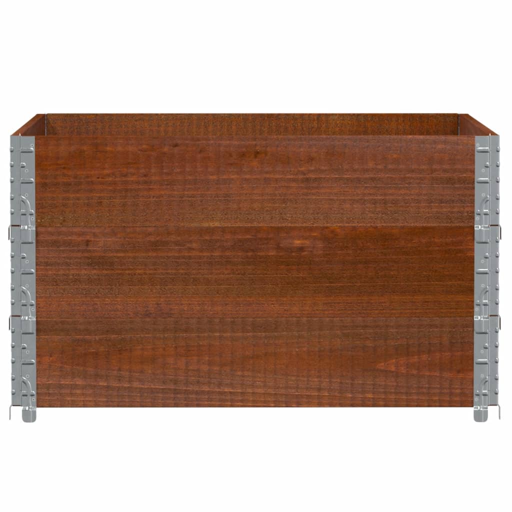 VidaXL Palletopzetranden 3 st 100x100 cm massief groenenhout bruin