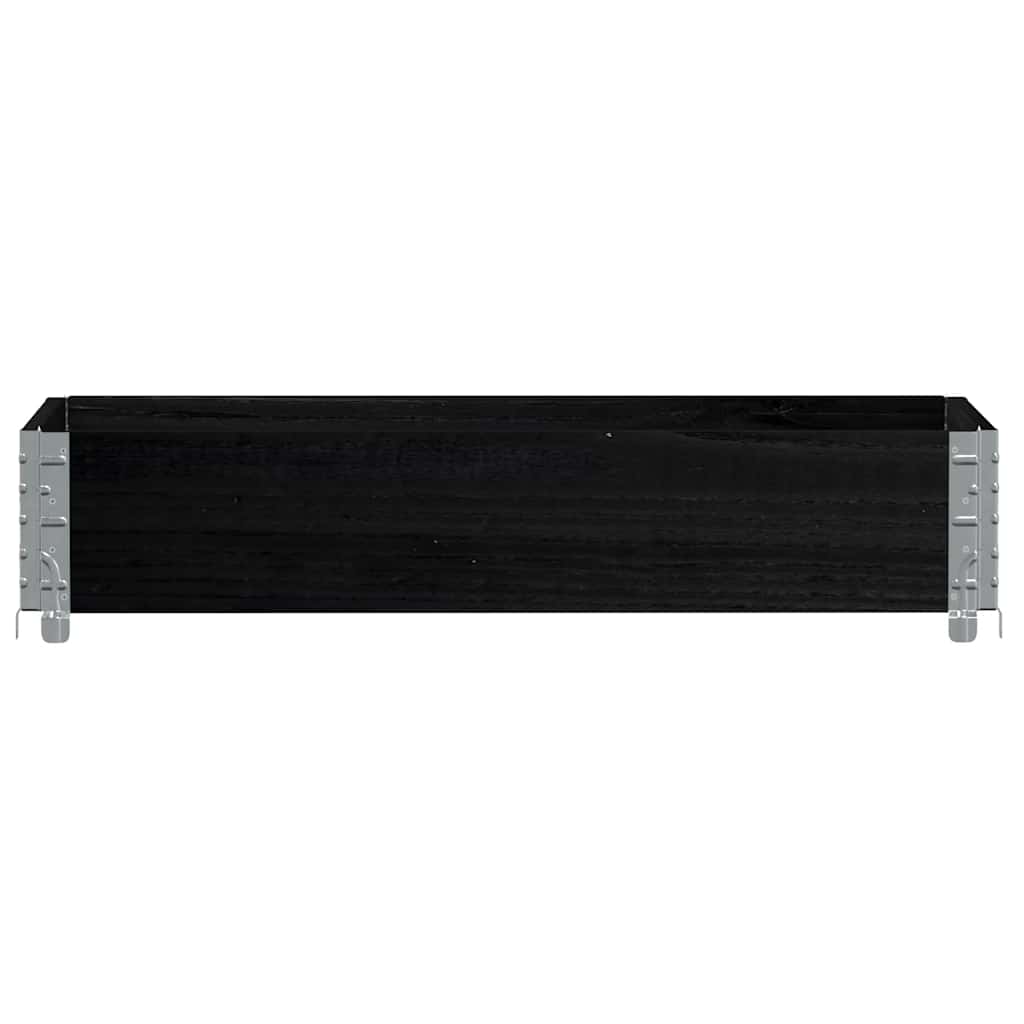 Vidaxl plantenbak 100x50 cm massief groenenhout zwart