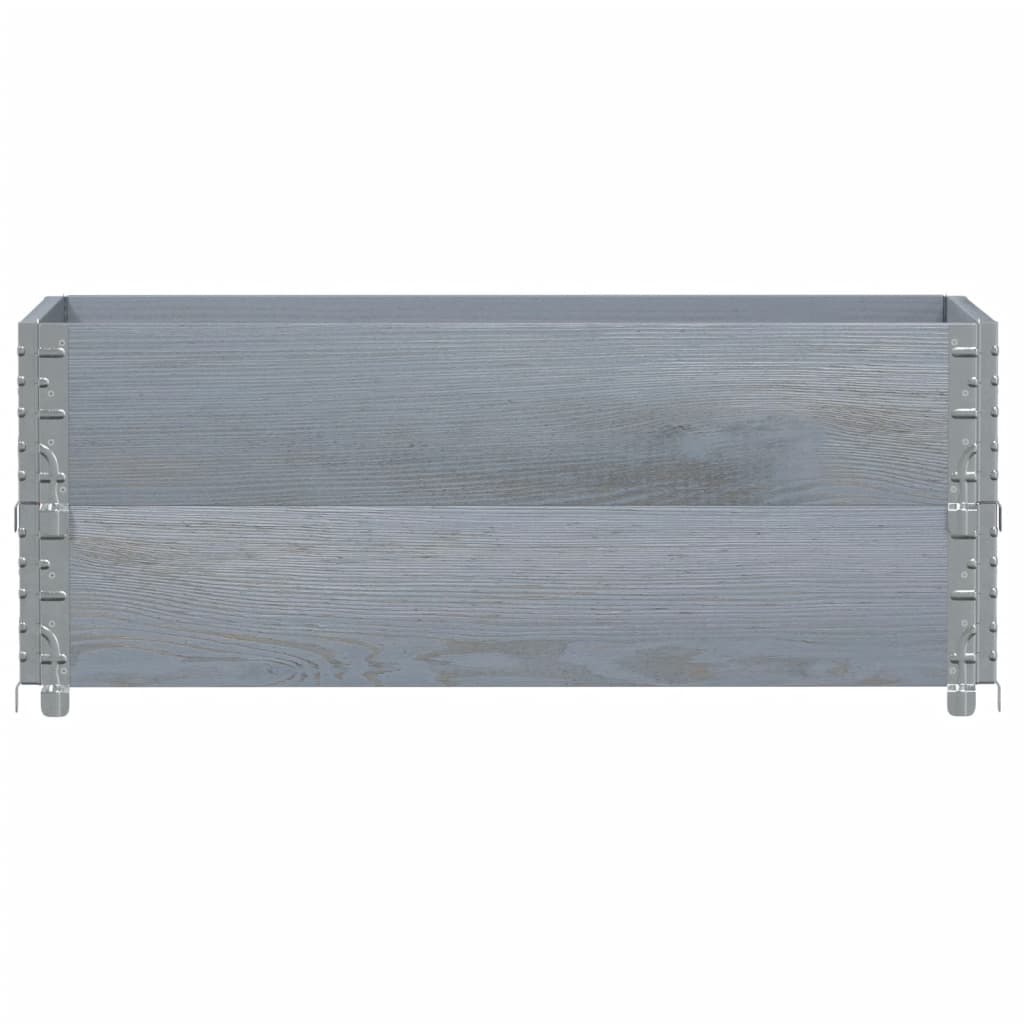 Vidaxl plantenbak 100x50 cm massief groenenhout grijs