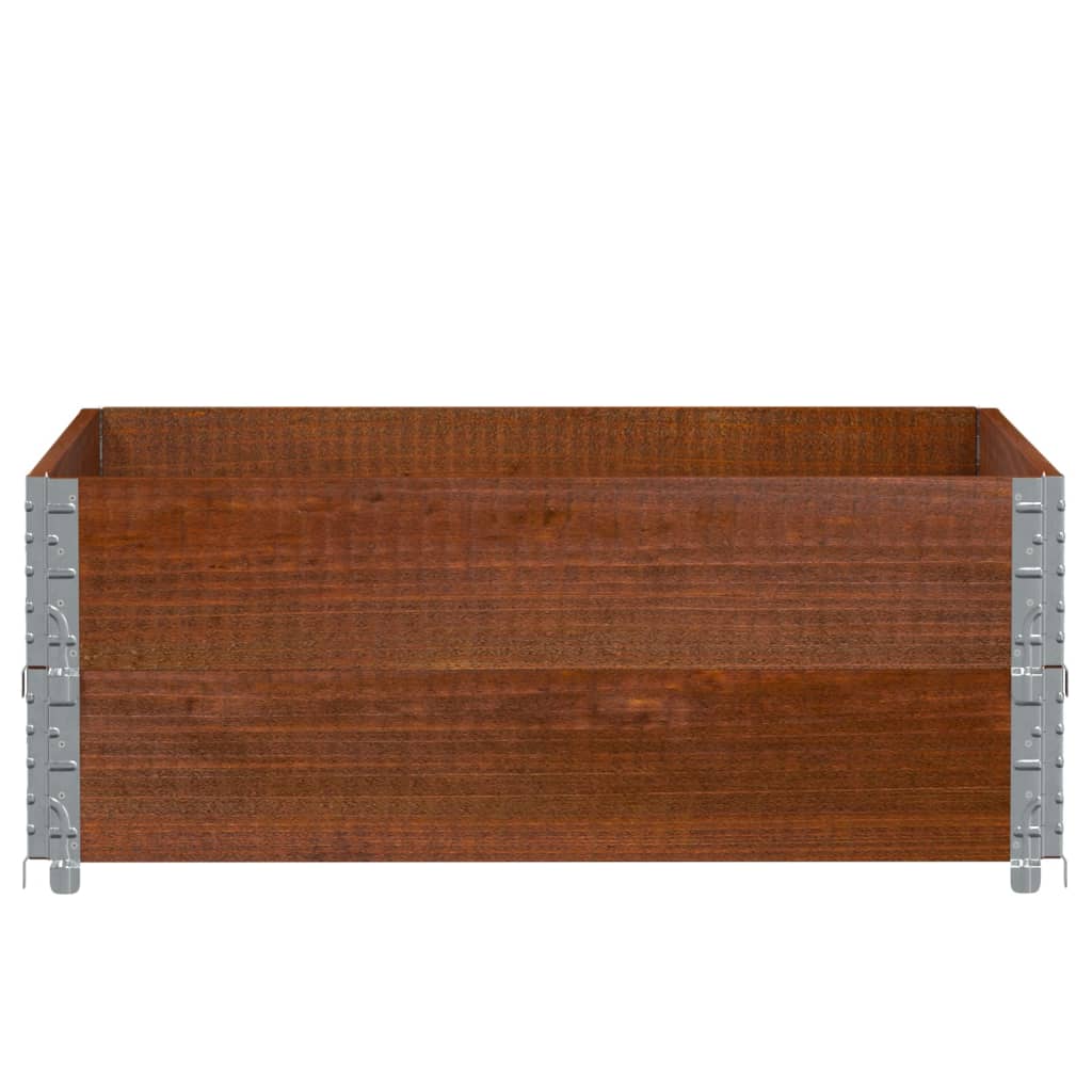Vidaxl plantenbak 100x100 cm massief groenenhout bruin