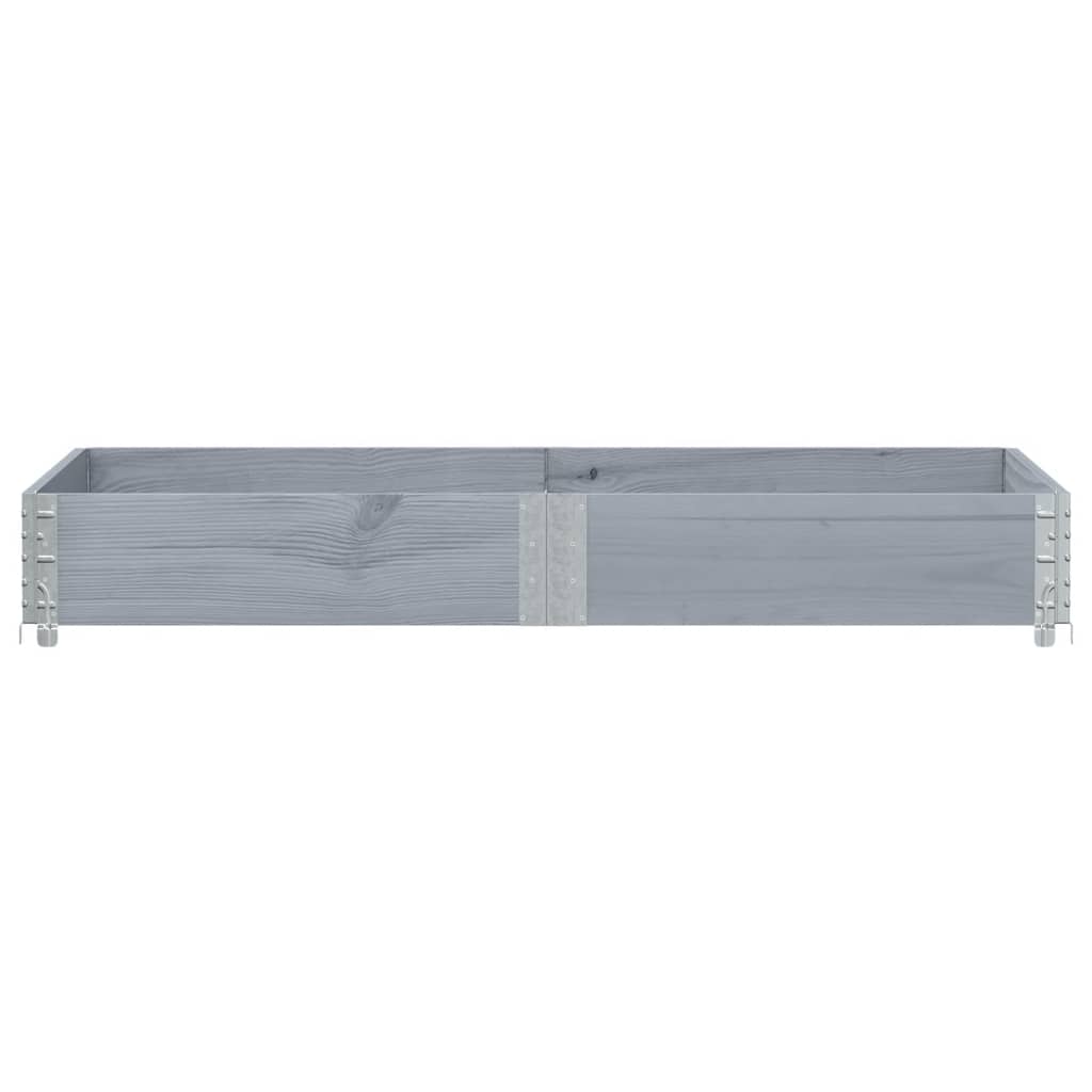 Vidaxl plantenbak 150x50 cm massief groenenhout grijs