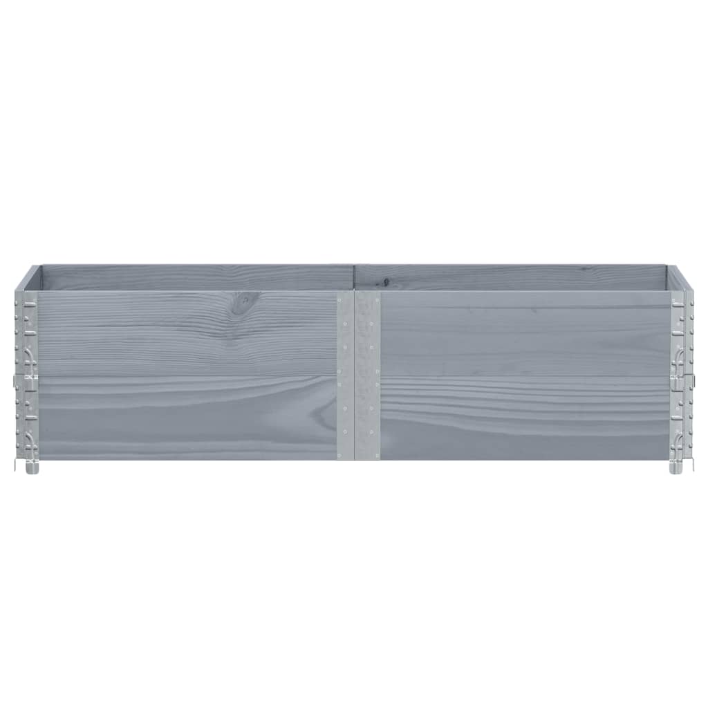 Vidaxl plantenbak 150x50 cm massief groenenhout grijs
