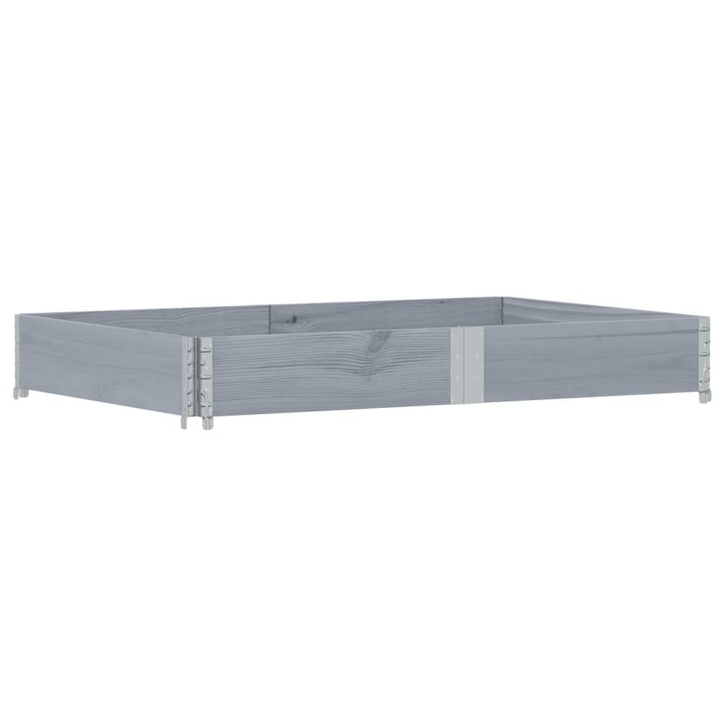 Vidaxl plantenbak 150x100 cm massief groenenhout grijs