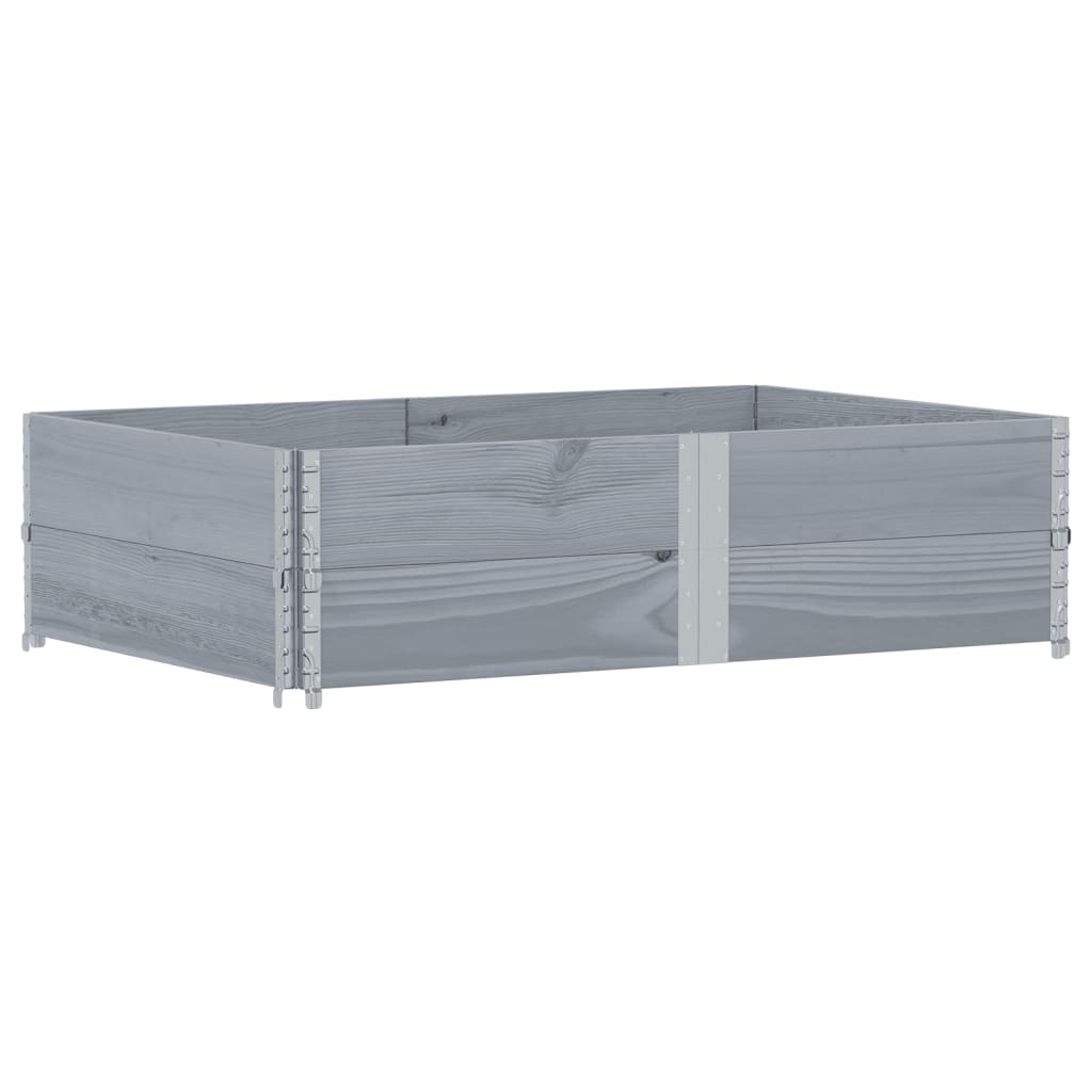 Vidaxl plantenbak 150x100 cm massief groenenhout grijs