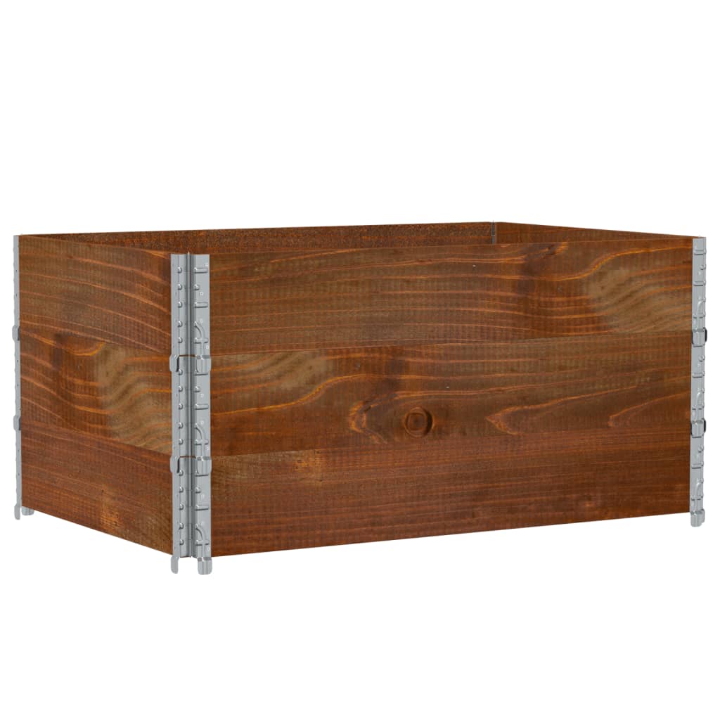 VidaXL Plantenbak 120x80 cm massief groenenhout bruin