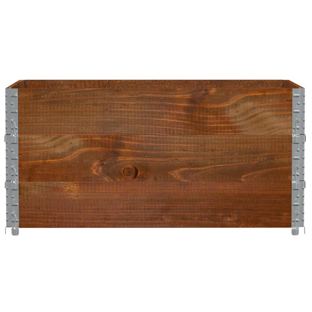 VidaXL Plantenbak 120x80 cm massief groenenhout bruin