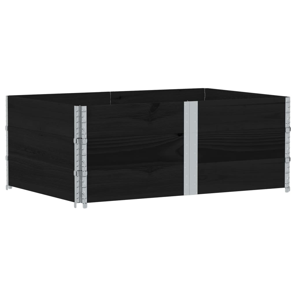 VidaXL Plantenbak 150x100 cm massief groenenhout zwart