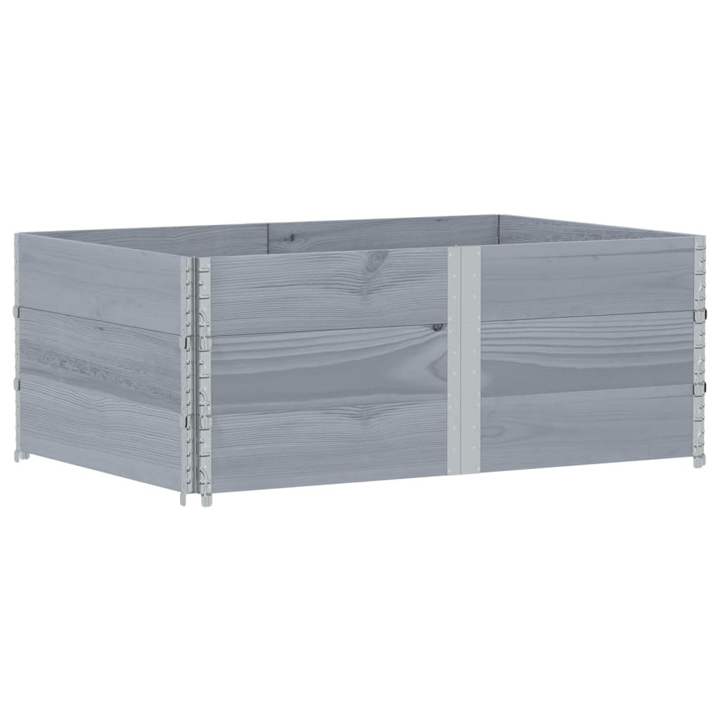 VidaXL Plantenbak 150x100 cm massief groenenhout grijs
