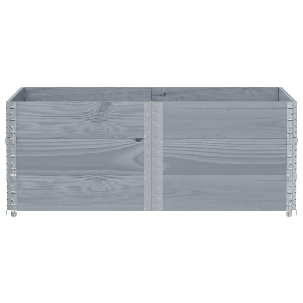 VidaXL Plantenbak 150x100 cm massief groenenhout grijs