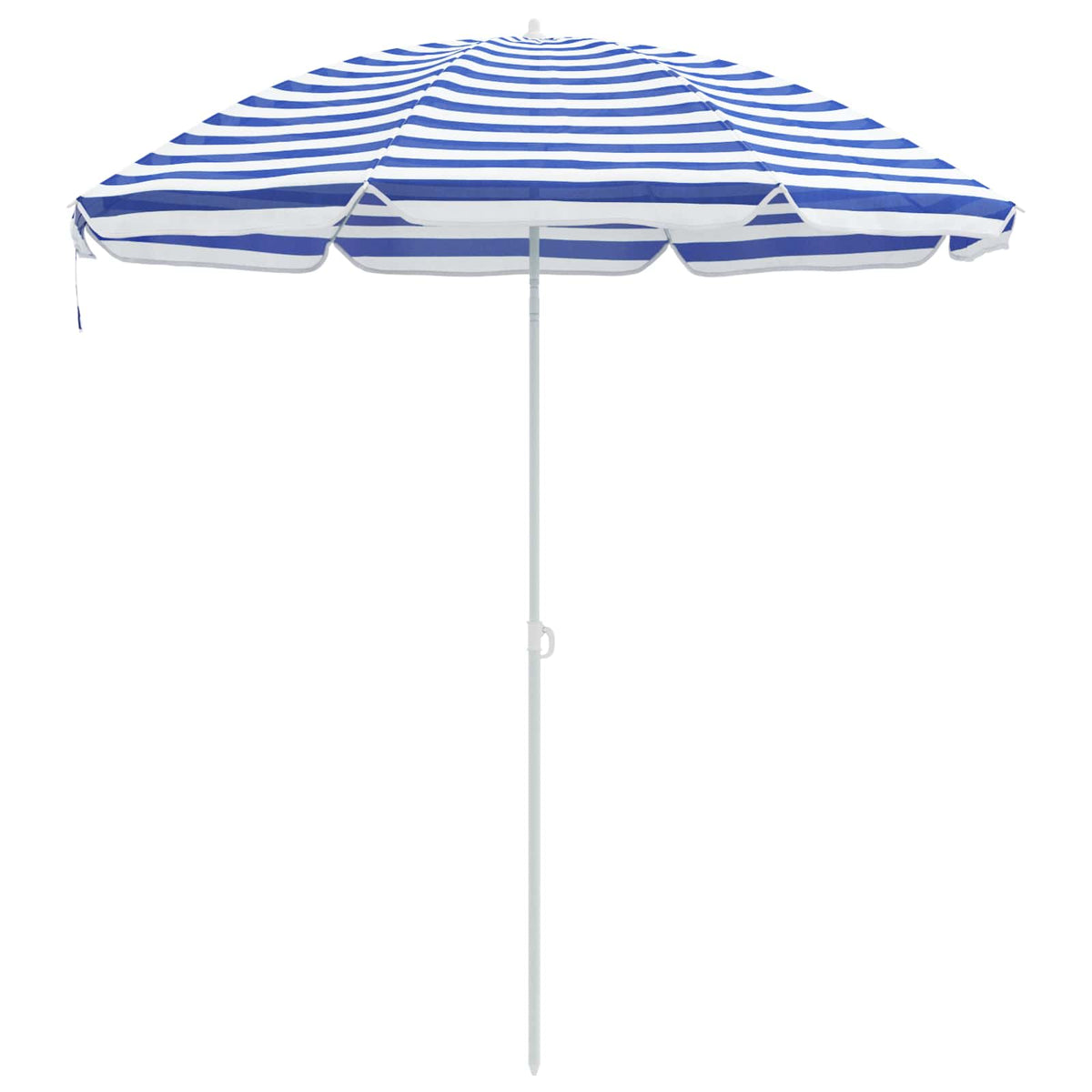 Vidaxl tuinparasol 263 x 263 x 272 cm 170t polyester blauw en wit