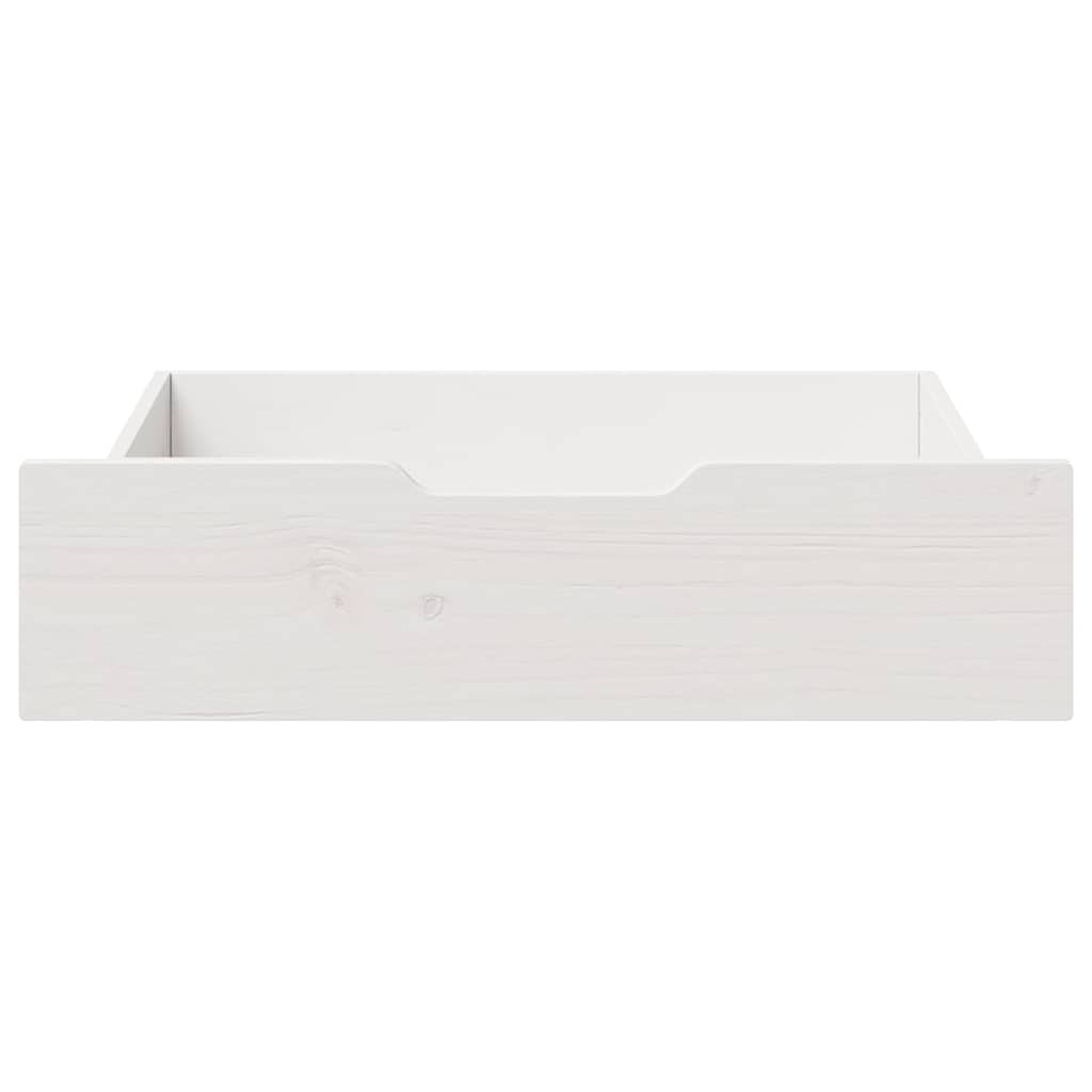 Vidaxl bedladen 2 st 65x55x17 cm massief groenenhout wit