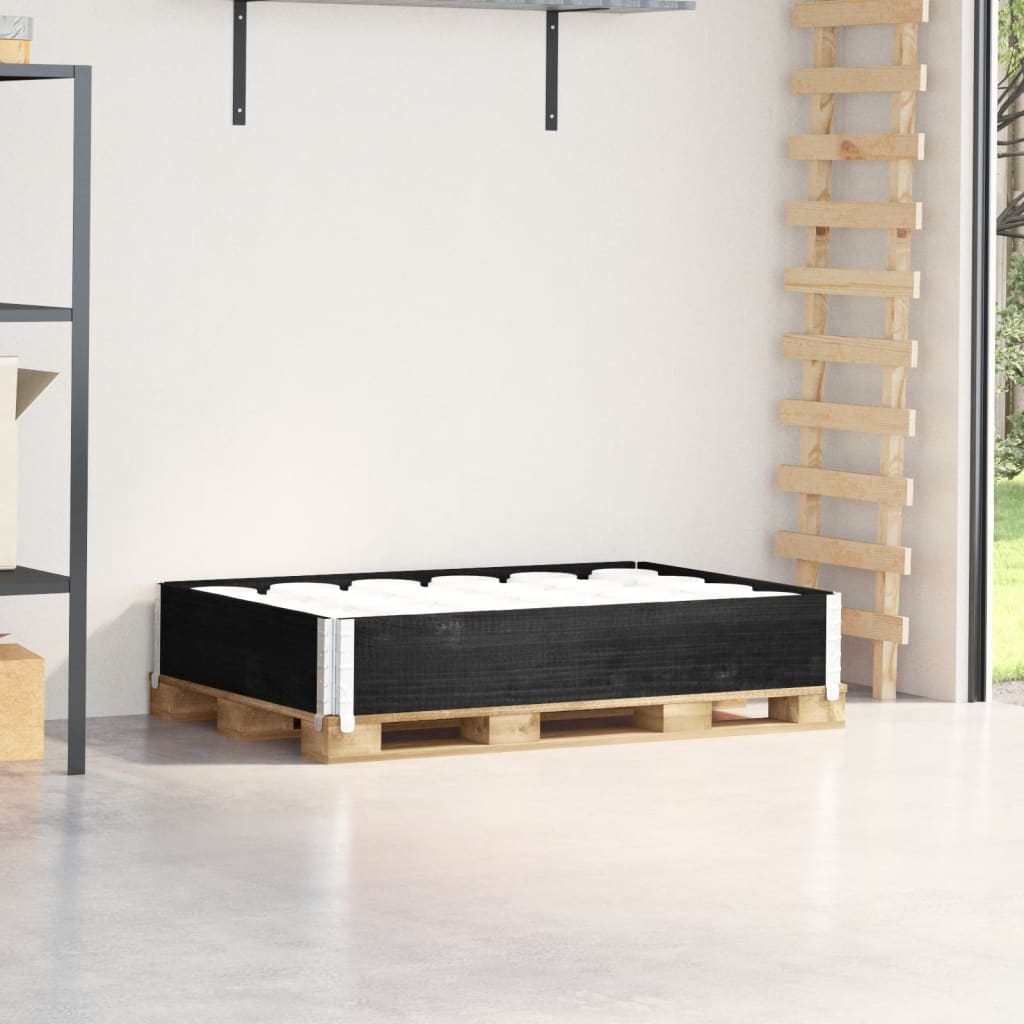Vidaxl palletopzetrand 120x80 cm massief groenenhout zwart