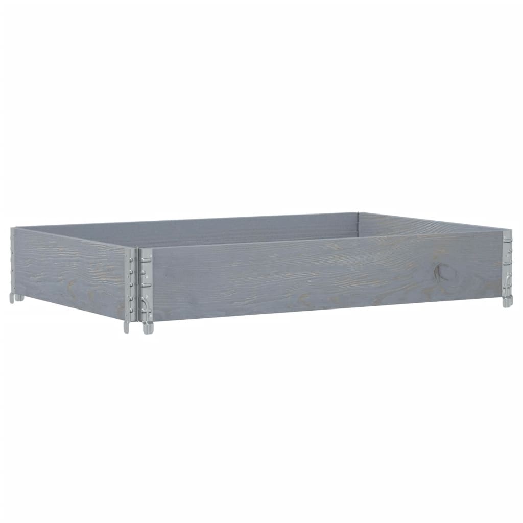 Vidaxl palletopzetrand 120x80 cm massief groenenhout grijs