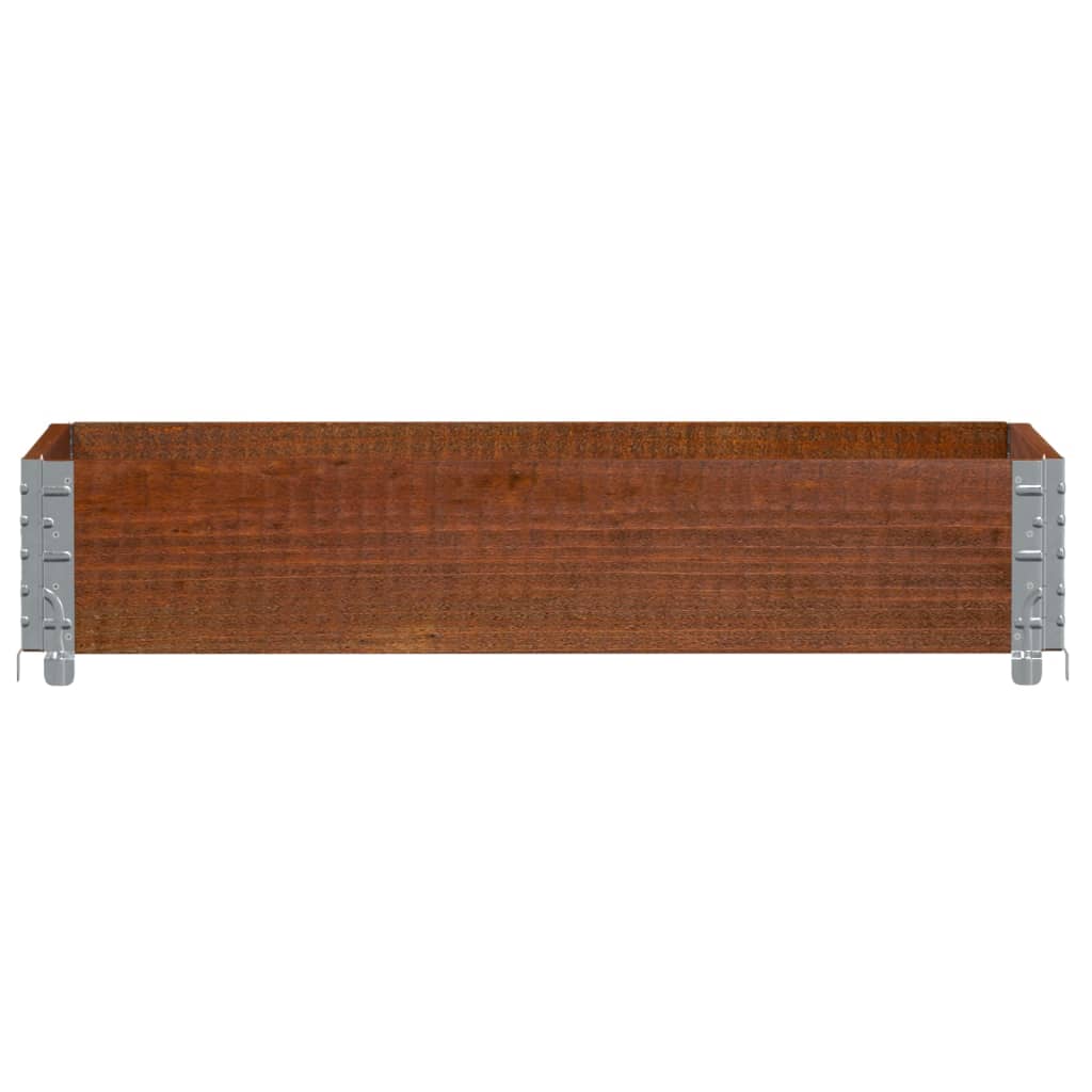 Vidaxl palletopzetrand 100x50 cm massief groenhout bruin
