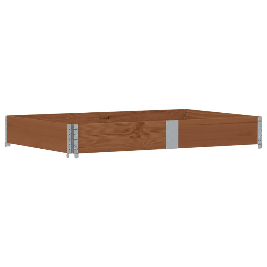 Vidaxl palletopzetrand 150x100 cm massief groenhout bruin