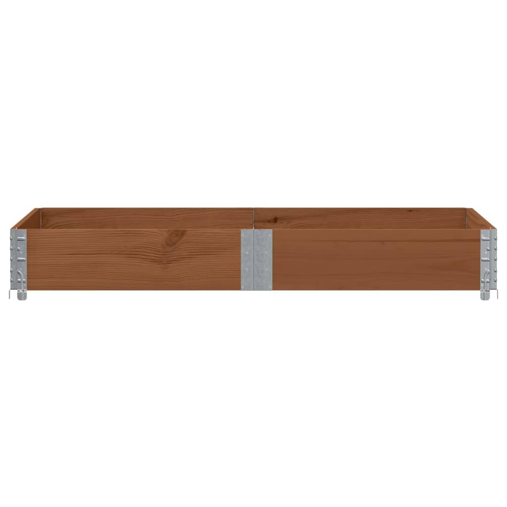 Vidaxl palletopzetrand 150x100 cm massief groenhout bruin
