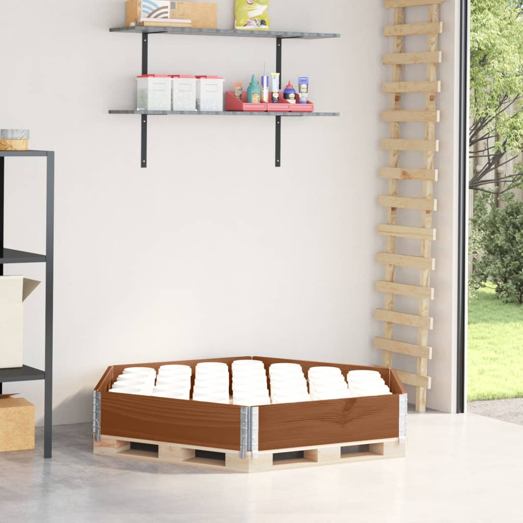 Vidaxl bovengenoemde plantenbak zeshoekig 160x160 cm groenhout bruin