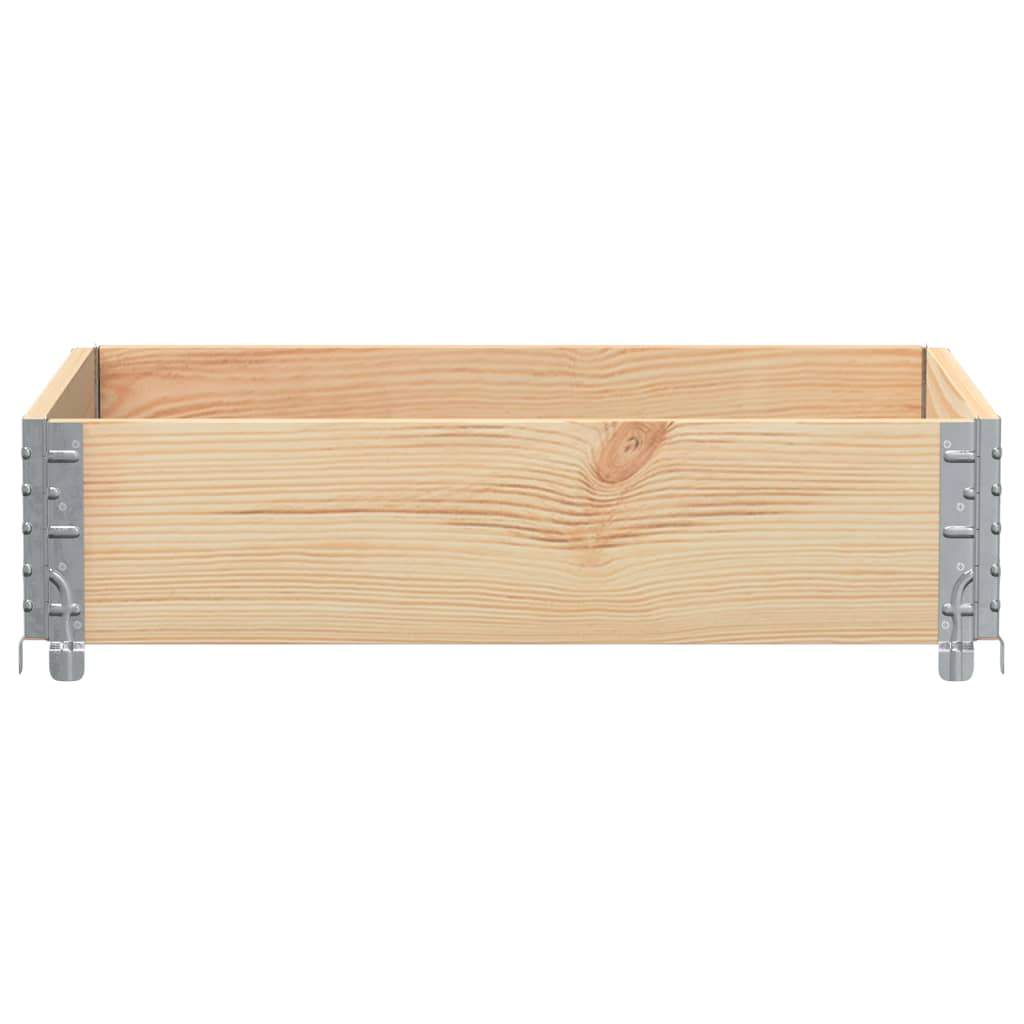Vidaxl plantenbak 80x60 cm massief groenhout