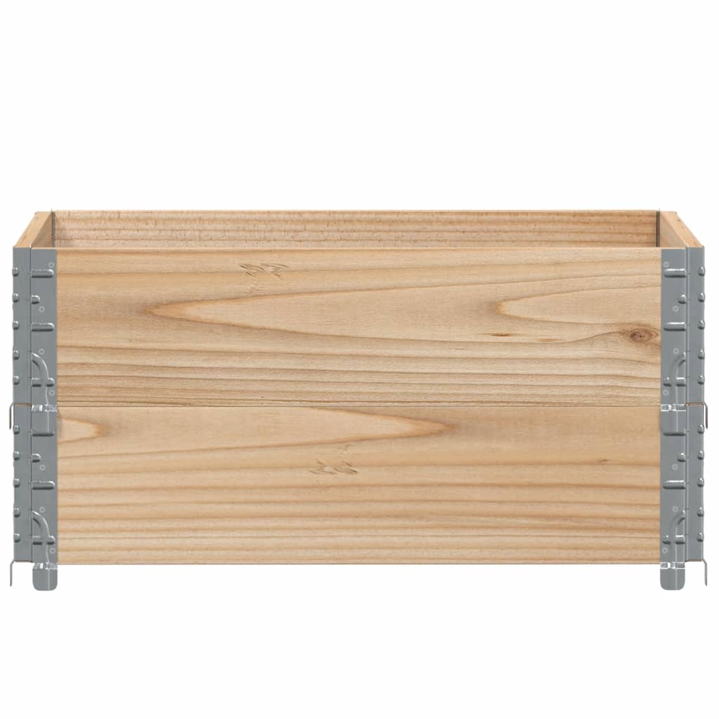 Vidaxl plantenbak 80x60 cm massief groenhout