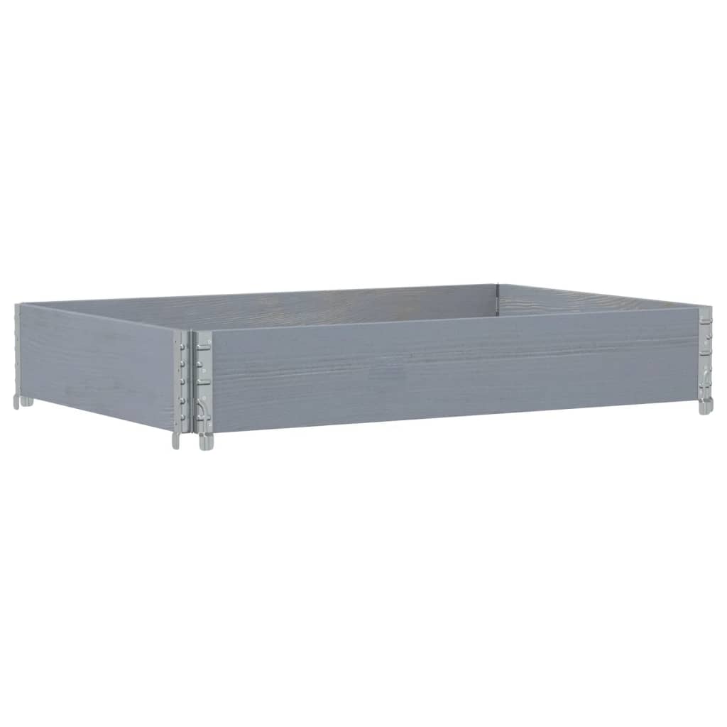 Vidaxl plantenbak 120x80 cm massief groenenhout grijs