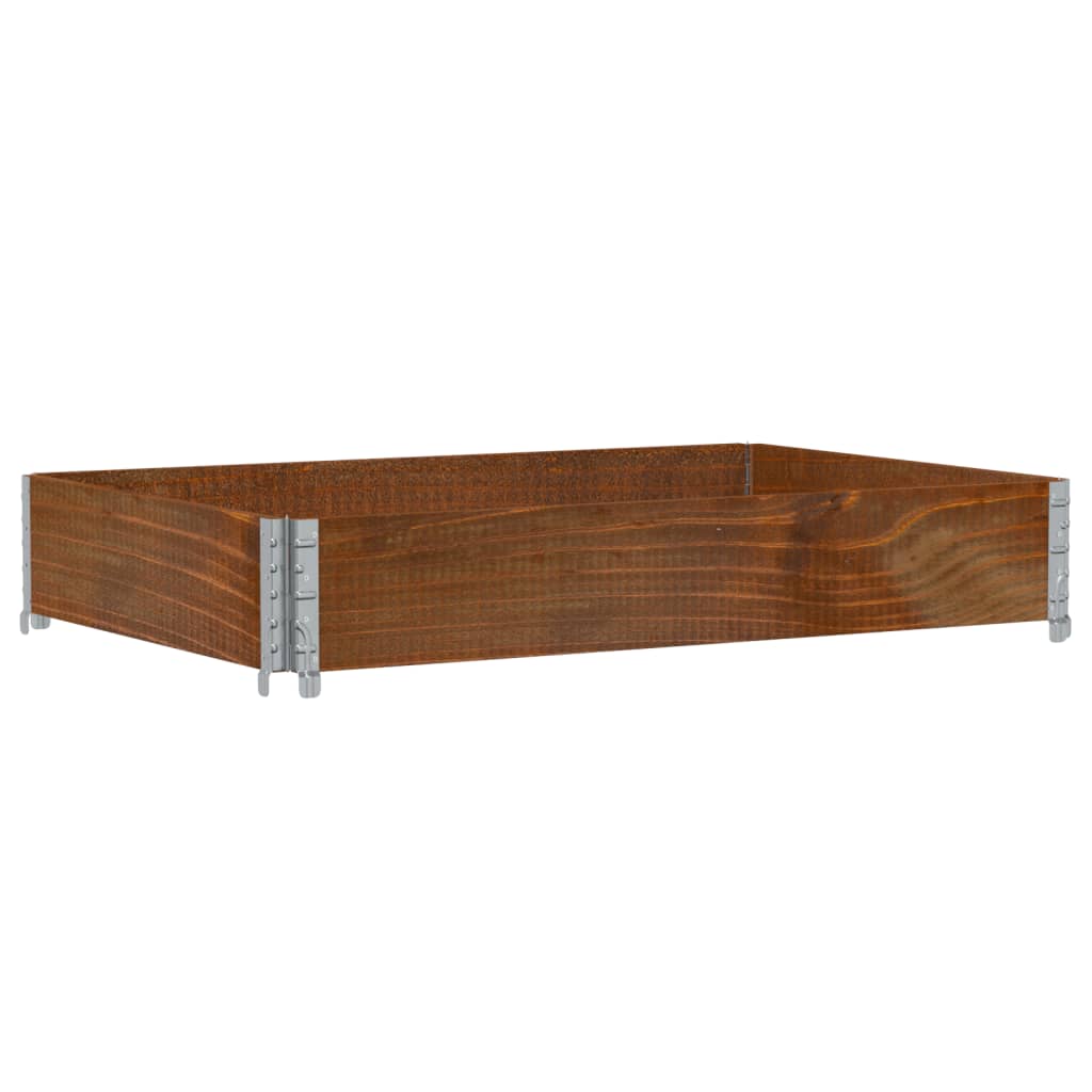 Vidaxl plantenbak 120x80 cm massief groenenhout bruin
