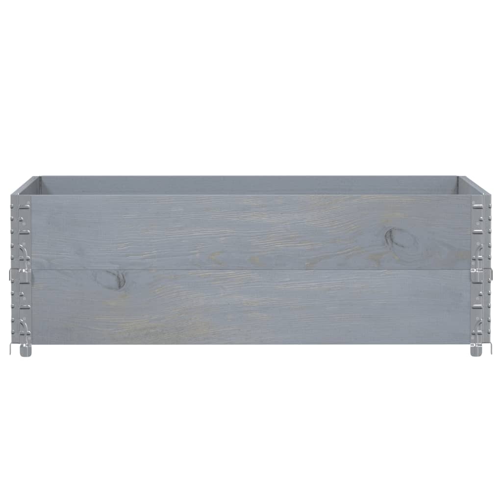 Vidaxl plantenbak 120x80 cm massief groenenhout grijs