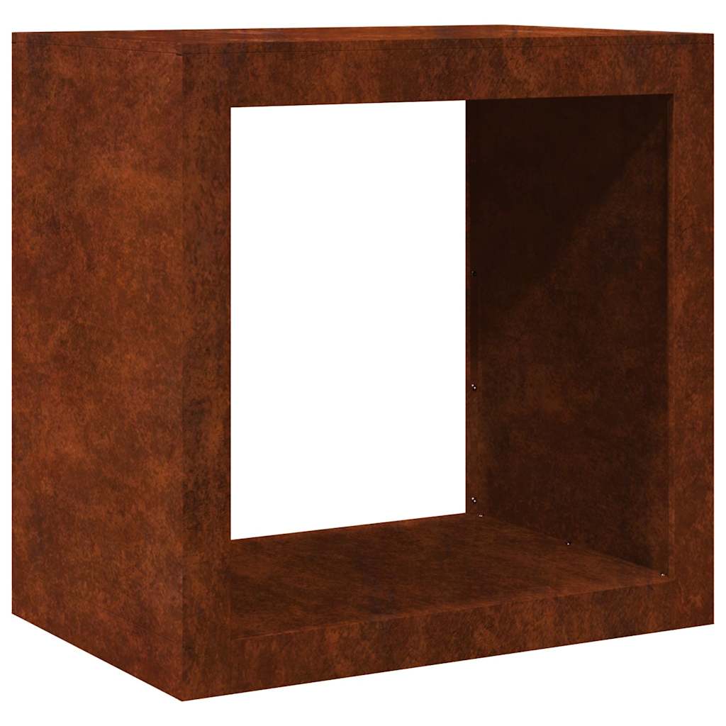 Vidaxl brandhoutrek 60x40x60 cm weervast staal