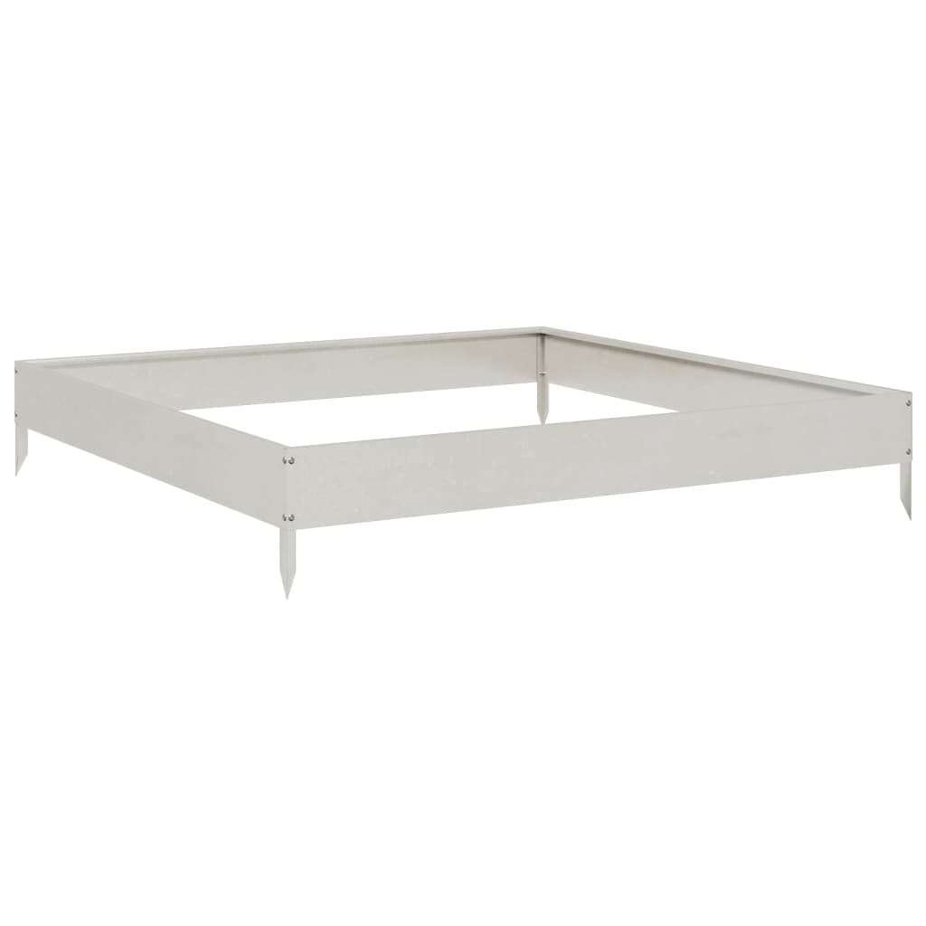 Vidaxl plantenbak 100x100x18,5 cm roestvrijstaal