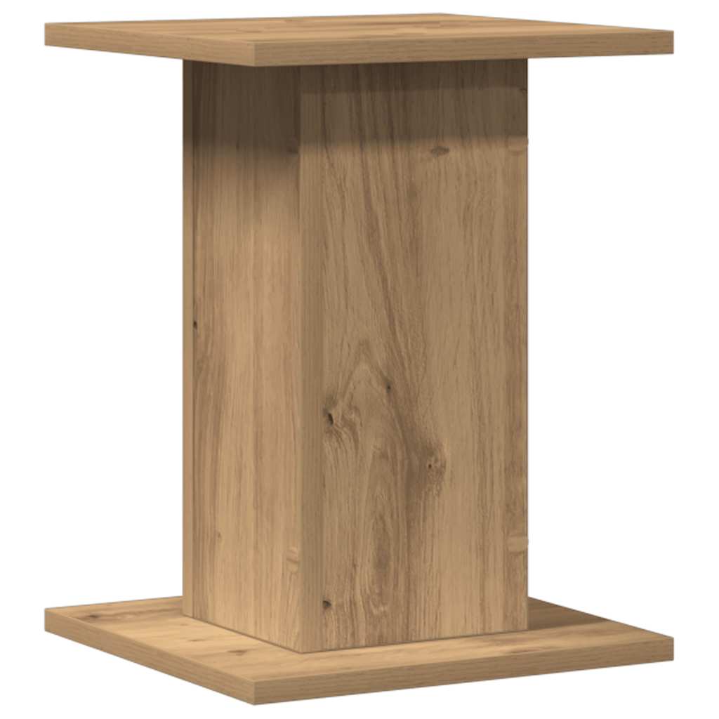 Vidaxl speakerstandaards 2 st 30x30x40 cm hout artisanaal eikenkleurig