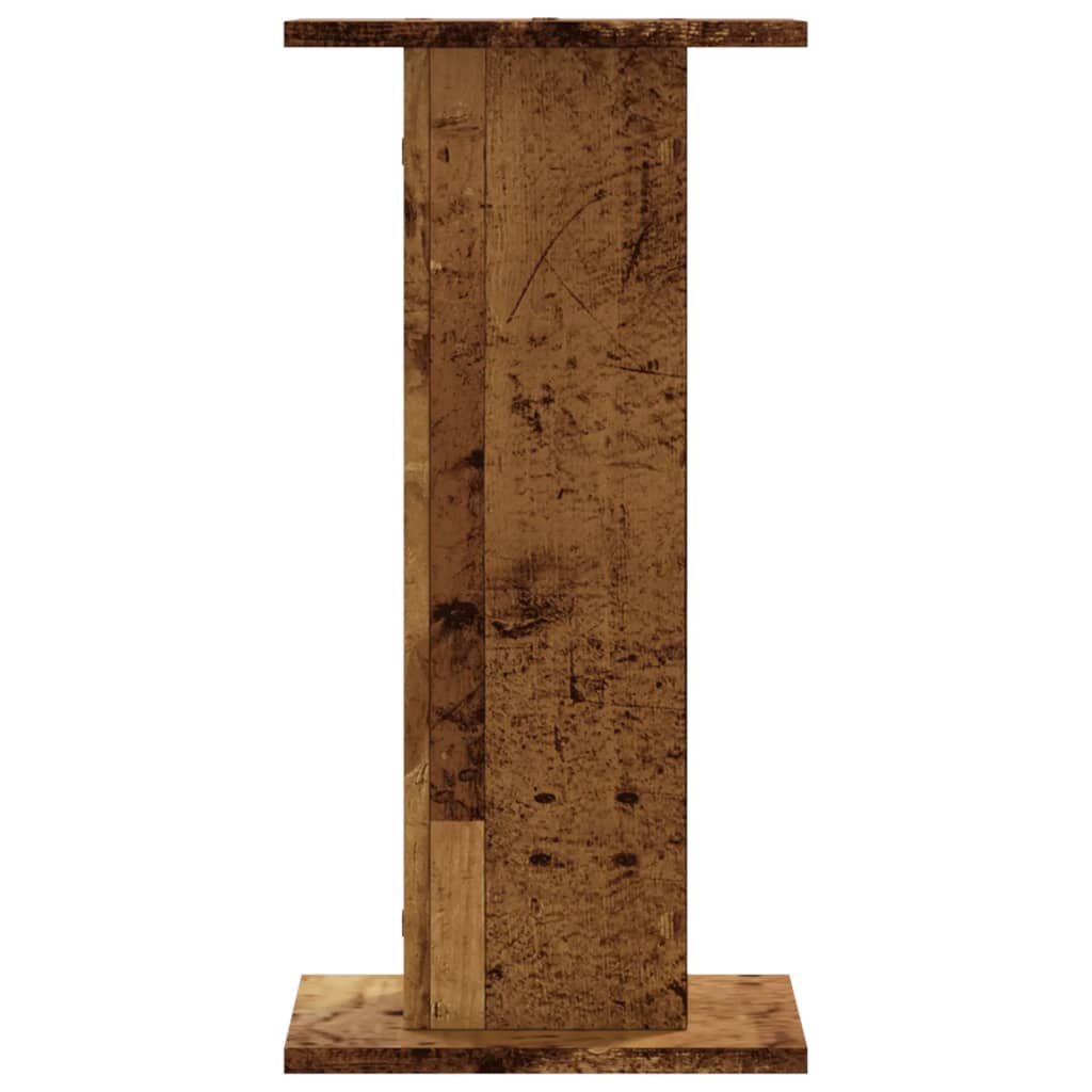 Vidaxl speakerstandaards 2 st 30x30x60 cm bewerkt hout oud houtkleurig