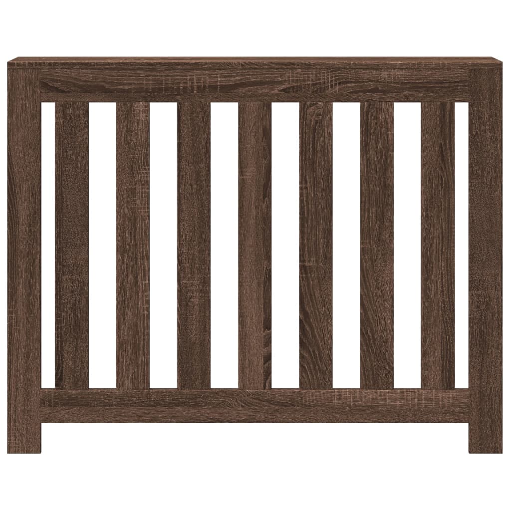 Vidaxl radiatorombouw 104x20x82 cm bewerkt hout bruin eikenkleurig