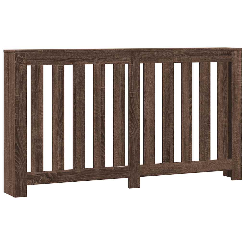 Vidaxl radiatorombouw 149x20x82 cm bewerkt hout bruin eikenkleurig