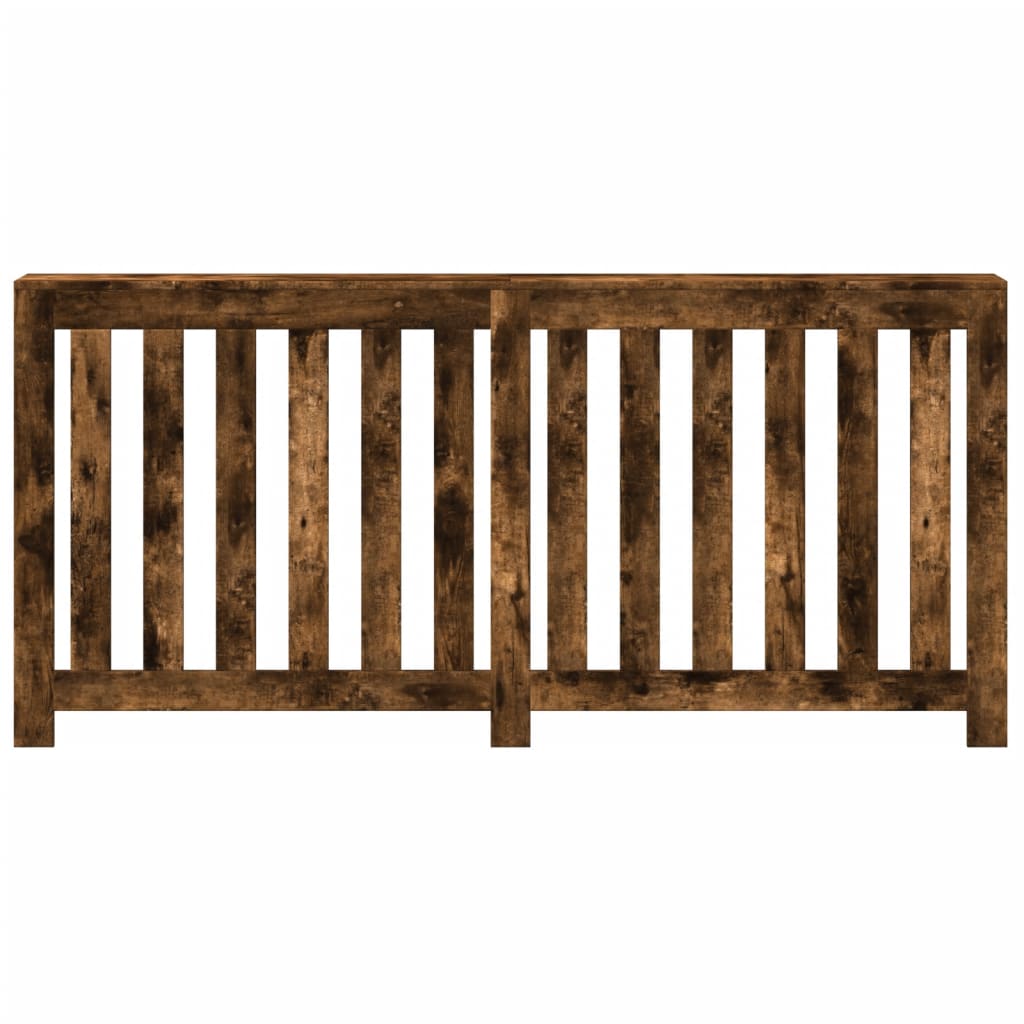 Vidaxl radiatorombouw 175x20x82 cm bewerkt hout gerookt eikenkleurig