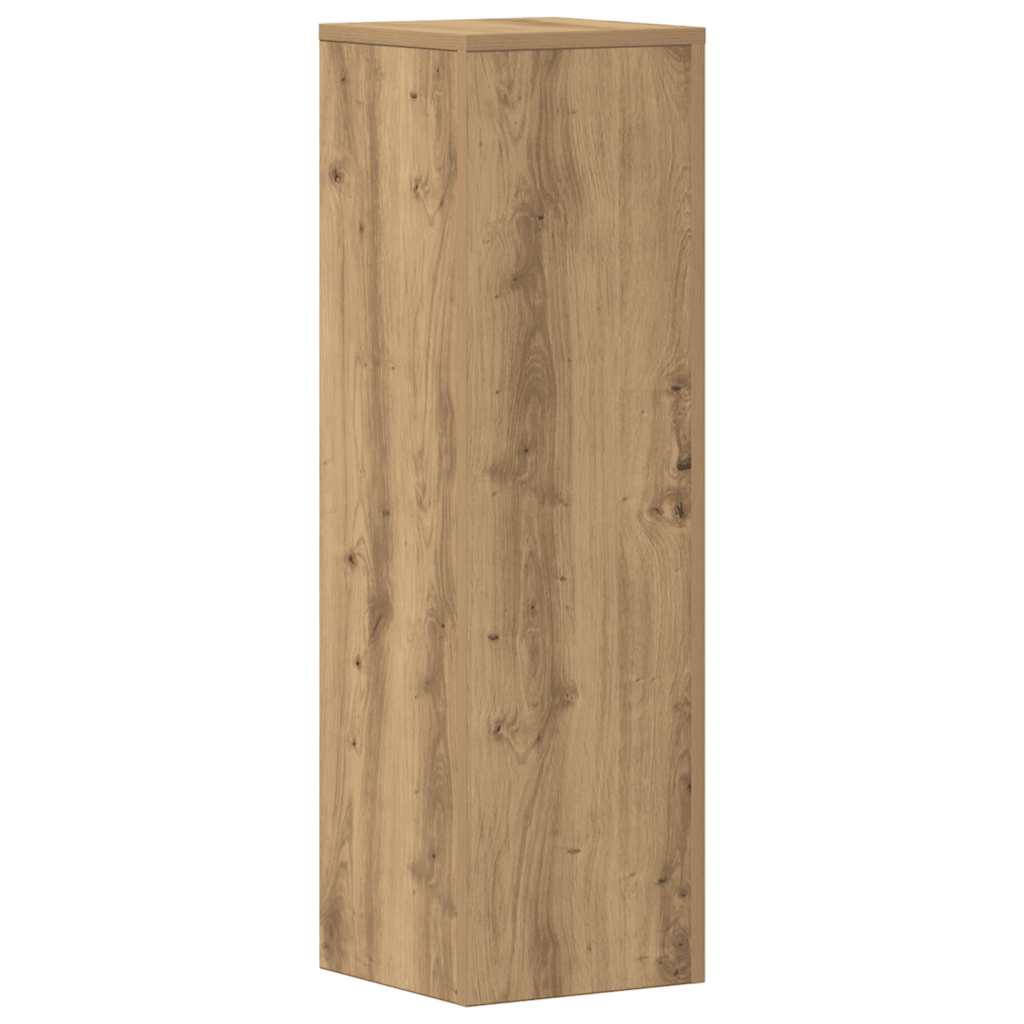 Vidaxl plantenstandaards 2 st 25x25x80 cm hout artisanaal eikenkleurig