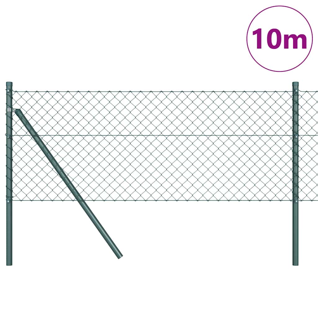 Vidaxl afrasteringspaal groen 10 x 0,8 m (40 x 40 mm gaas)