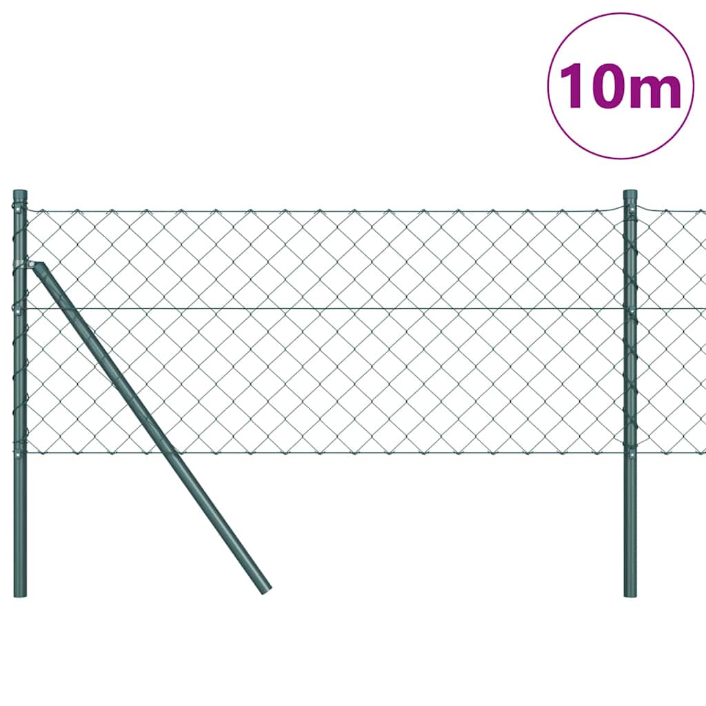 Vidaxl afrasteringspaal groen 10 x 0,8 m (60 x 60 mm gaas)