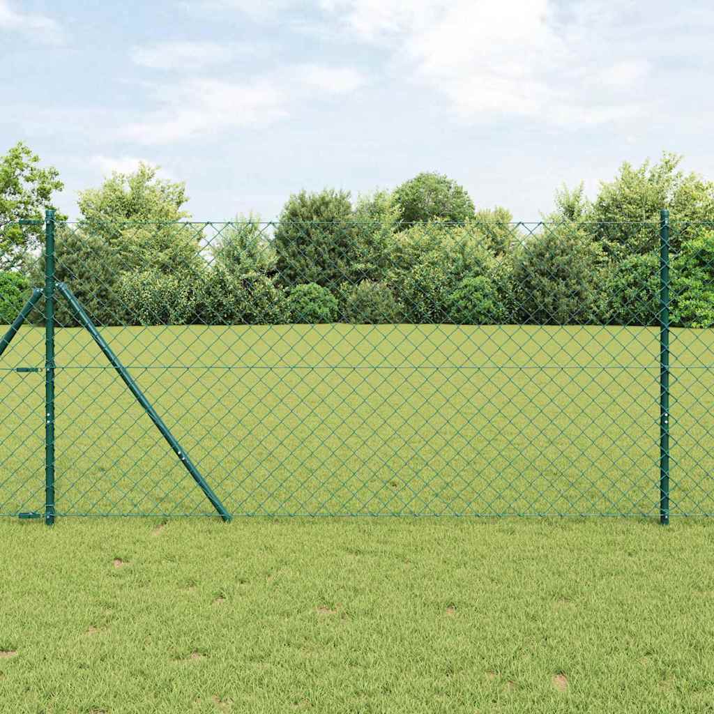 Vidaxl afrasteringspaal groen 10 x 1,5 m (60 x 60 mm gaas)