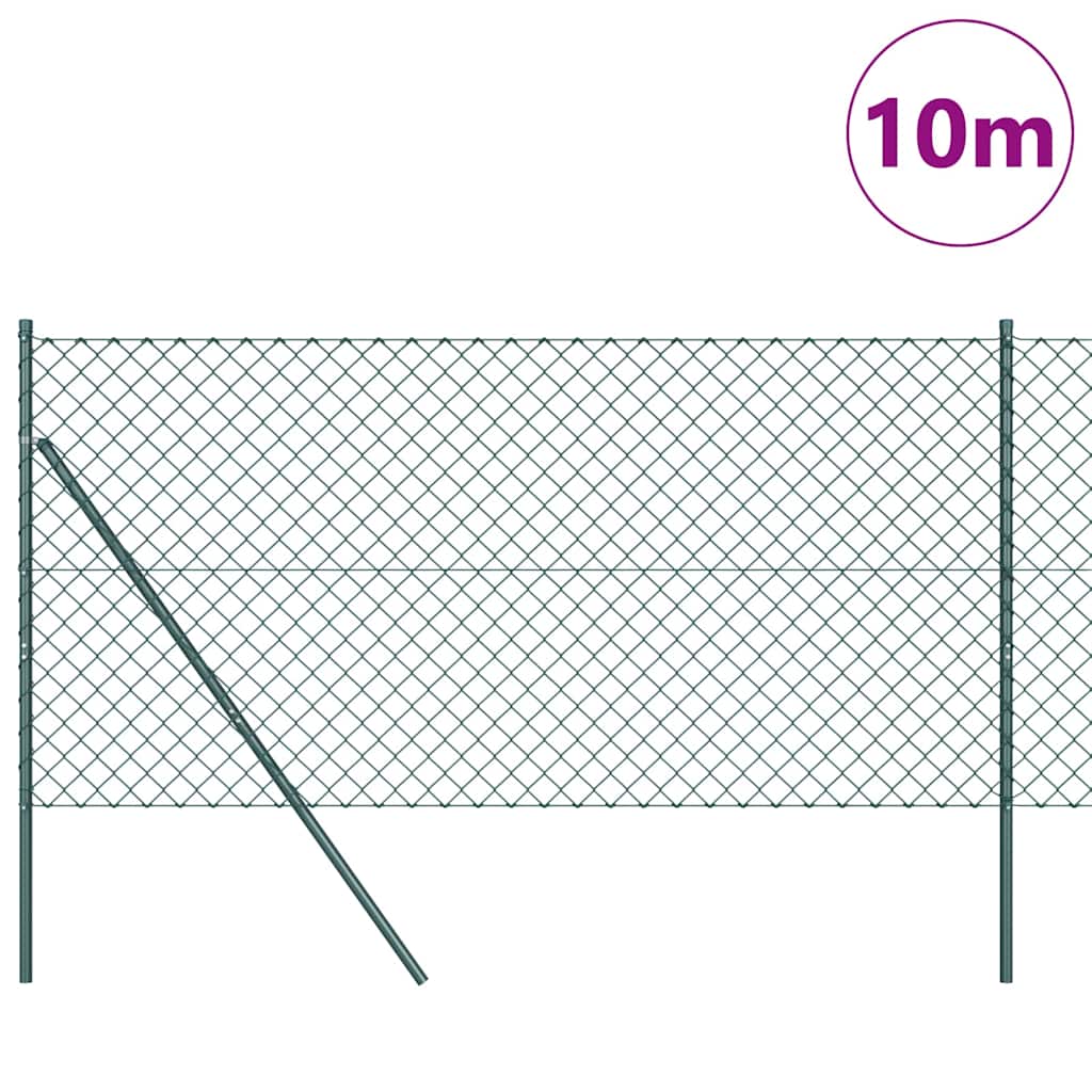 Vidaxl afrasteringspaal groen 10 x 1,5 m (60 x 60 mm gaas)