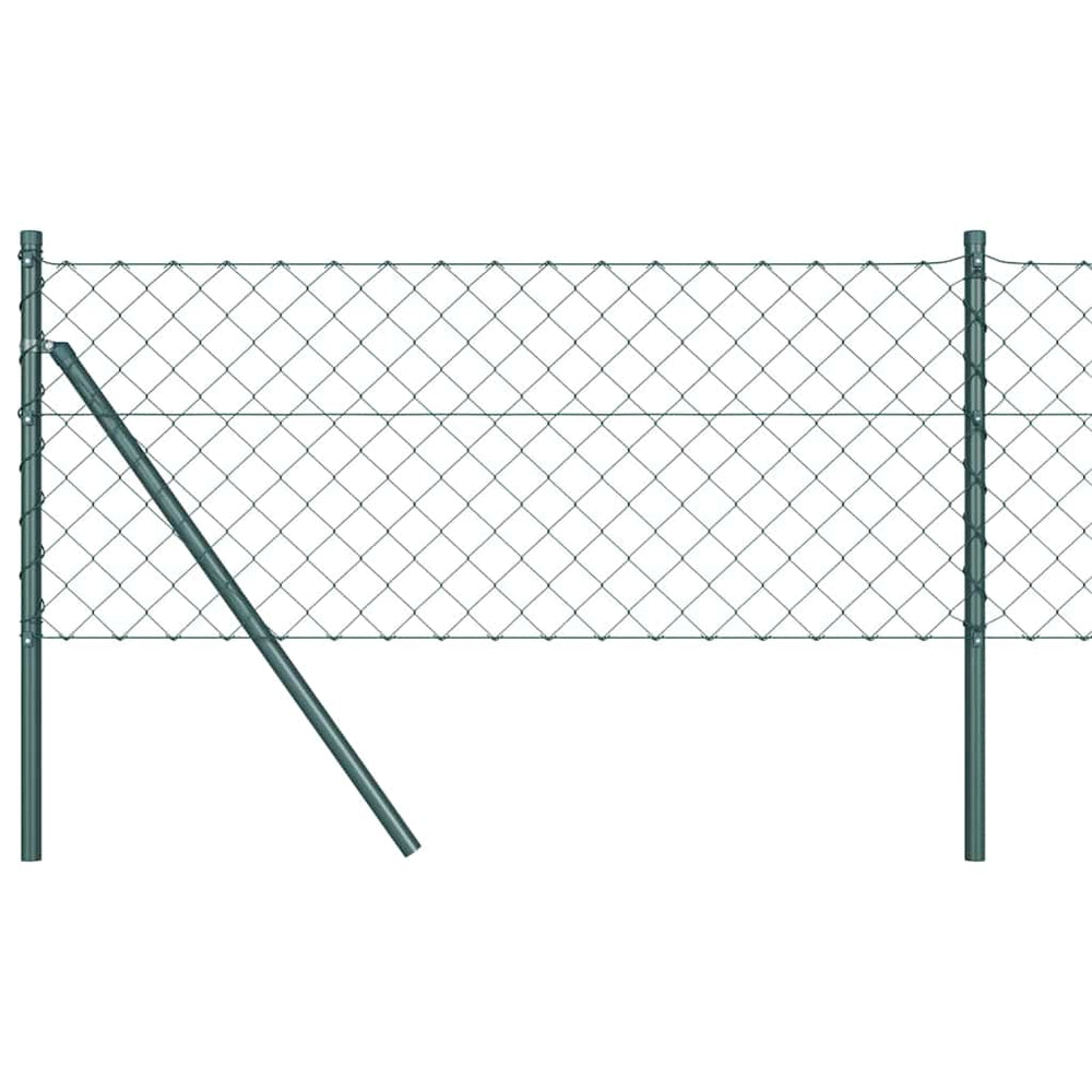 Vidaxl afrasteringspaal groen 0,8 x 25 m (60 x 60 mm gaas) staal