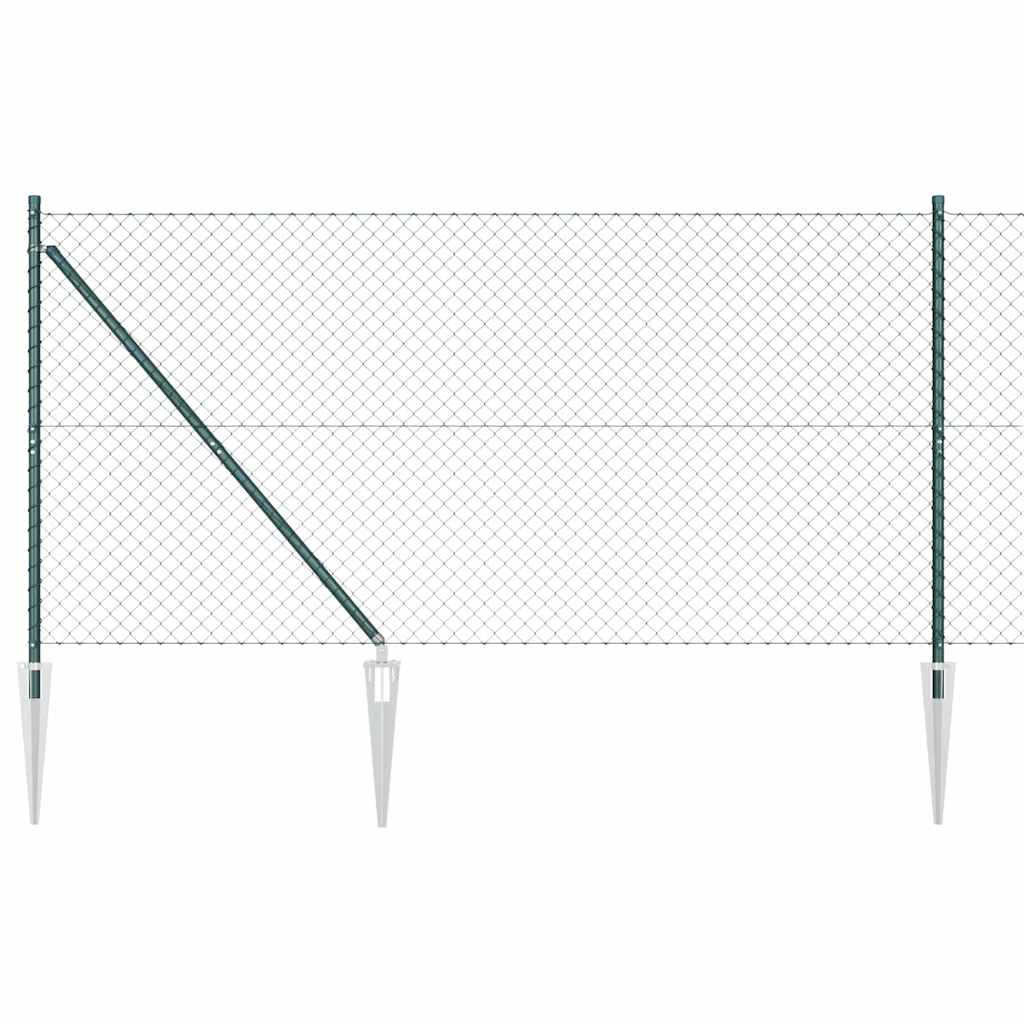 Vidaxl afrasteringspaal groen 10 x 1,2 m (40 x 40 mm gaas)