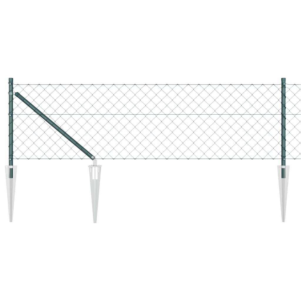 Vidaxl afrasteringspaal groen 10 x 0,6 m (60 x 60 mm gaas)