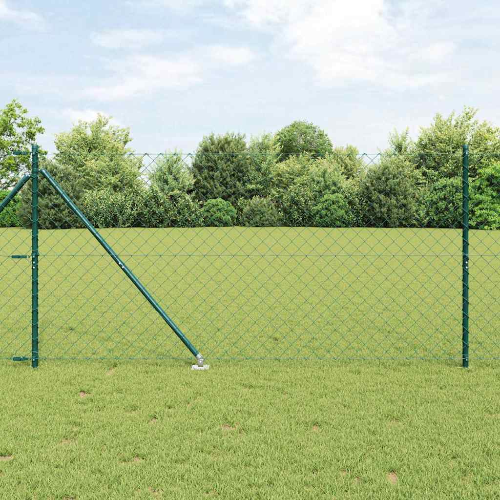Vidaxl afrasteringspaal groen 10 x 1,4 m (60 x 60 mm gaas)